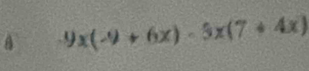 9x(-9+6x)-3x(7+4x)