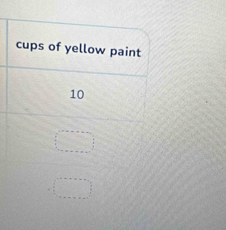 cups of yellow paint
10