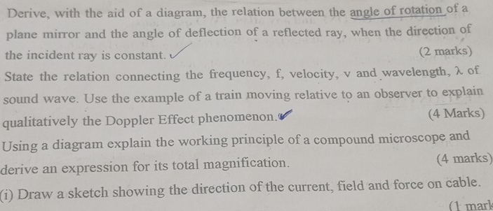Solved: Derive, with the aid of a diagram, the relation between the ...