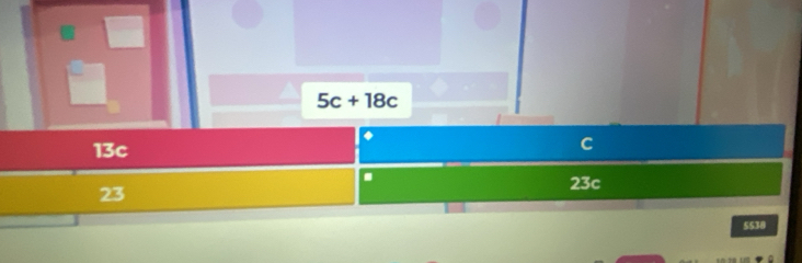 5c+18c
◆
13c
C
23
23c
5538