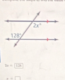 2x=128
x=□