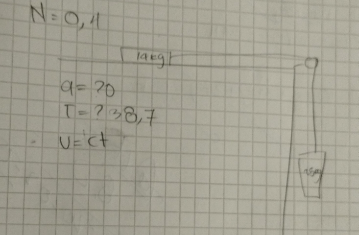 N=0,4
largr
a=?0
T= ? 38, 7
v=ct
asay