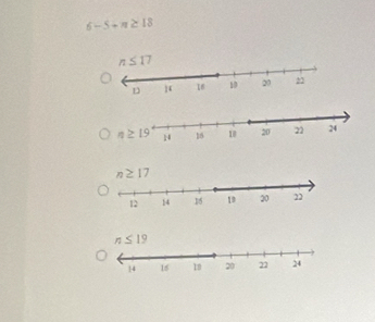 6-5+π ≥ 18