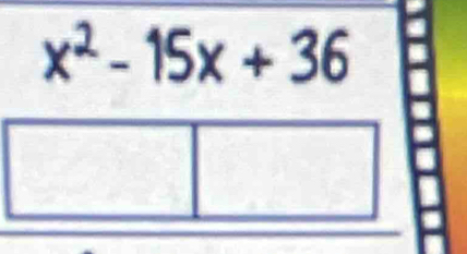 x^2-15x+36