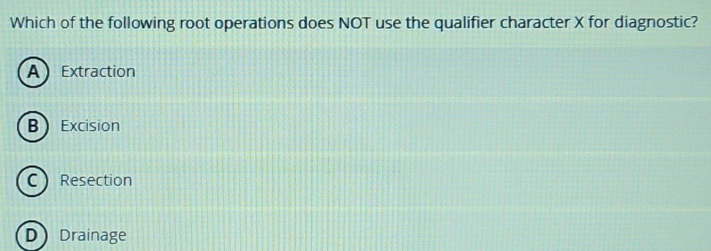 Solved: Which of the following root operations does NOT use the ...