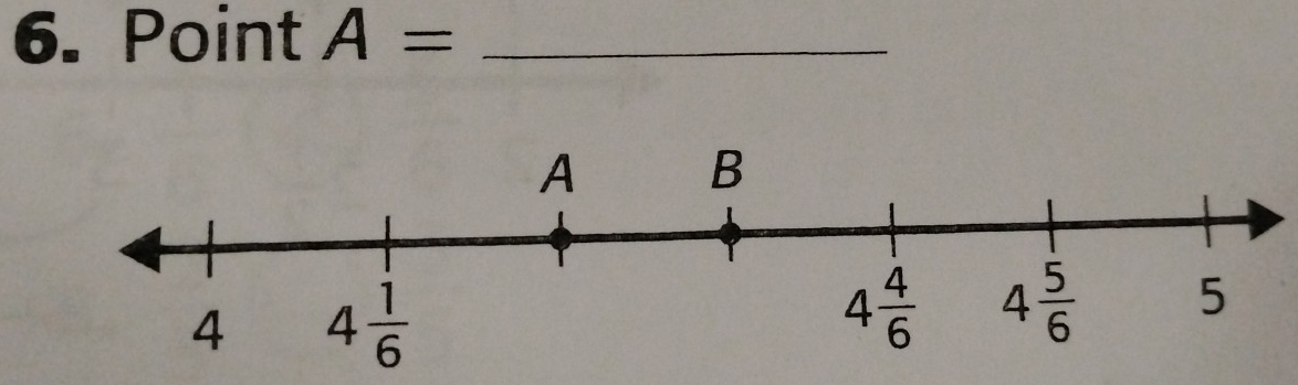 Point A= _