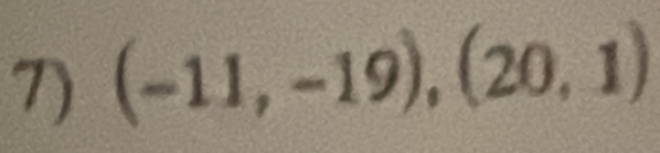 (-11,-19),(20,1)