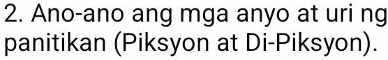 Solved: Ano-ano ang mga anyo at uri ng panitikan (Piksyon at Di-Piksyon ...