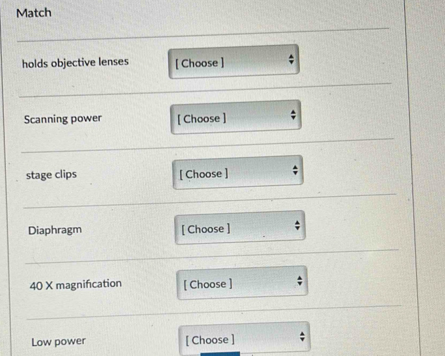 Match 
Low power [ Choose ]