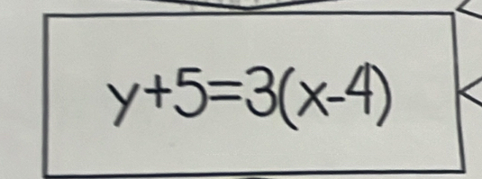 y+5=3(x-4)