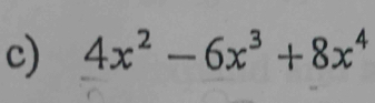 4x^2-6x^3+8x^4