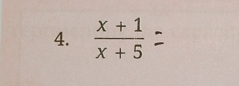  (x+1)/x+5 