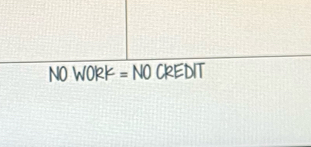 NOWORF=NO CREDIT