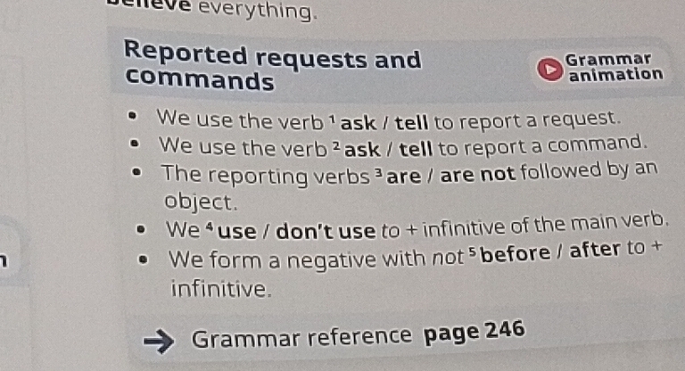 Risolto:eleve everything. Reported requests and Grammar commands ...