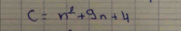 C=n^2+9n+4