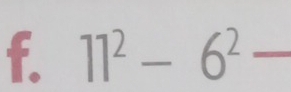 11^2-6^2 _