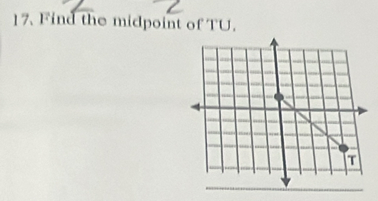 Find the midpoint of TU.