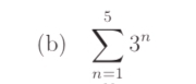 sumlimits _(n=1)^53^n