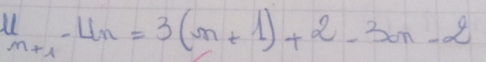 u_n+1-u_n=3(n+1)+2-3an-2