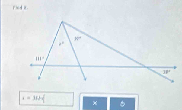 rind x
x=38by
5