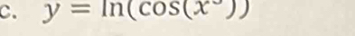 y=ln (cos (x°))