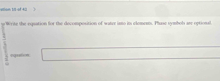 stion 10 of 42 

equation: