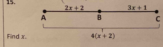 Find x.