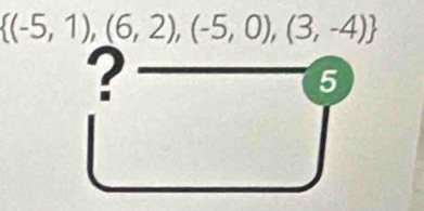  (-5,1),(6,2),(-5,0),(3,-4)
?
5