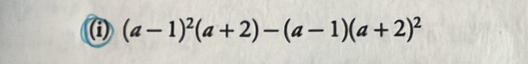 (a-1)^2(a+2)-(a-1)(a+2)^2