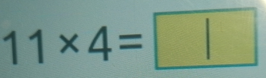 11* 4=□