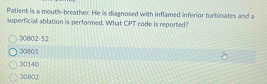 Solved: Patient is a mouth-breather. He is diagnosed with inflamed ...