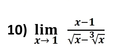 limlimits _xto 1 (x-1)/sqrt(x)-sqrt[3](x) 