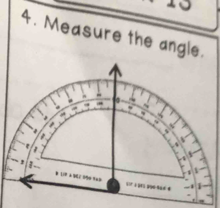 Measure the angle.