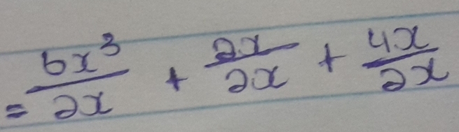 = 6x^3/2x + 2x/2x + 4x/2x 