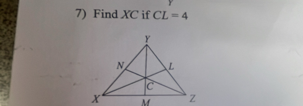 Find XC if CL=4