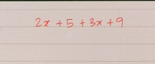 2x+5+3x+9