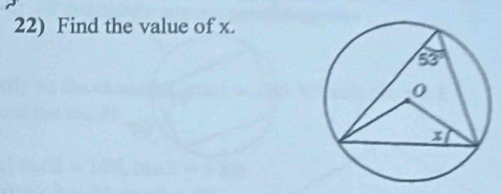 Find the value of x.