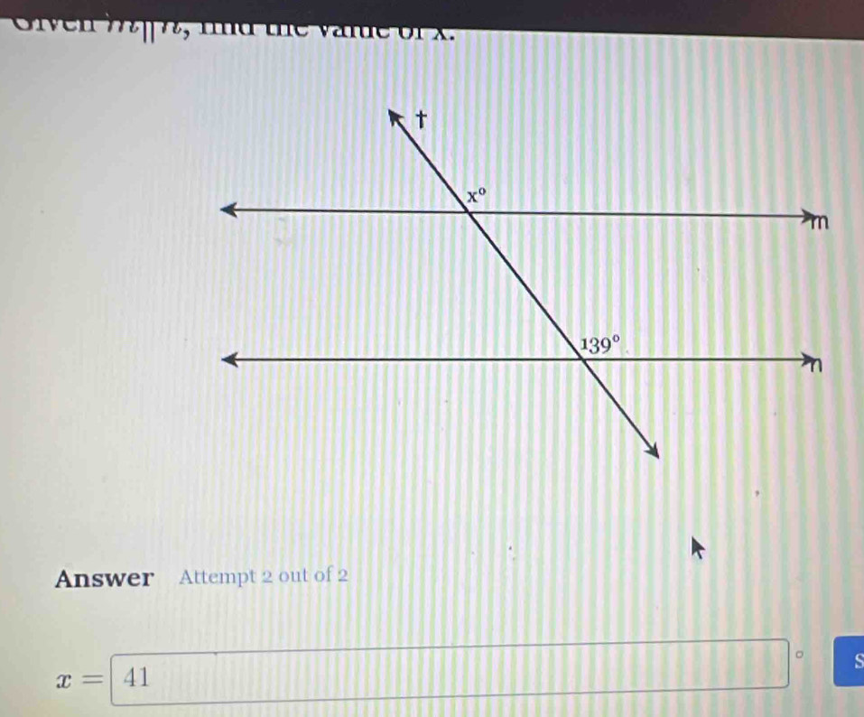 md the vane of x 
Answer  Attempt 2 out of 2
。
41