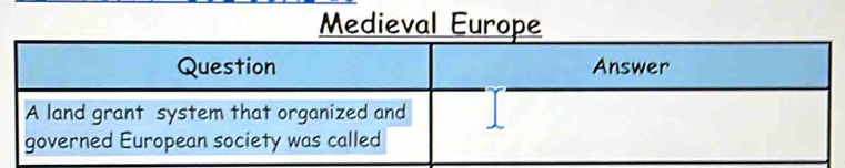 Medieval Europe