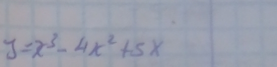 y=x^3-4x^2+5x