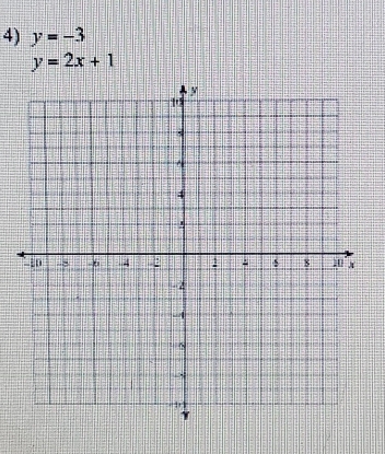 y=-3
y=2x+1