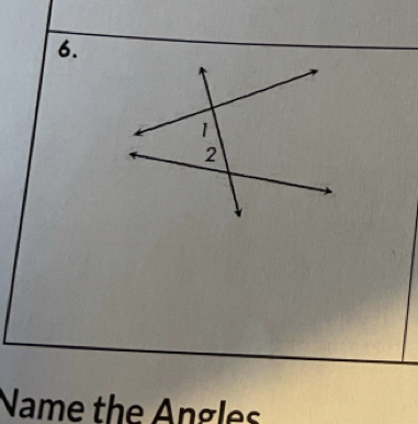 Name the Angles