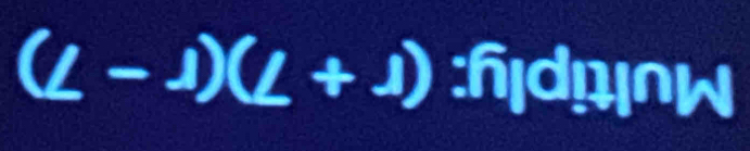 (L-J)(L+J) :hId!∩W