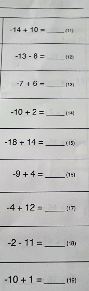 )
)
)
-10+1= _(19)