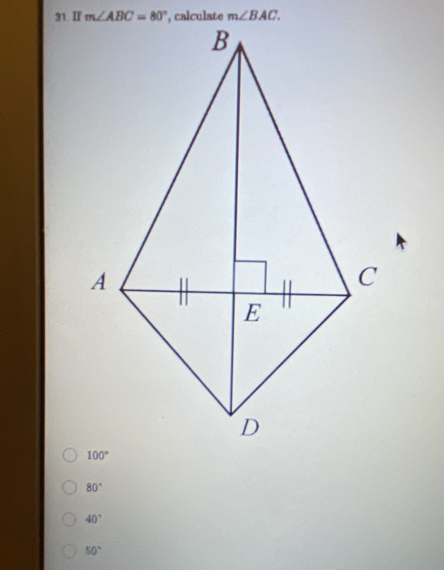 If
80°
40°
50°