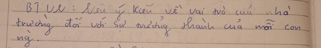 BTve: Leu q Ken vè vai tiò cuá whà 
trucing don uch Su whng thanh wā mái con 
ng