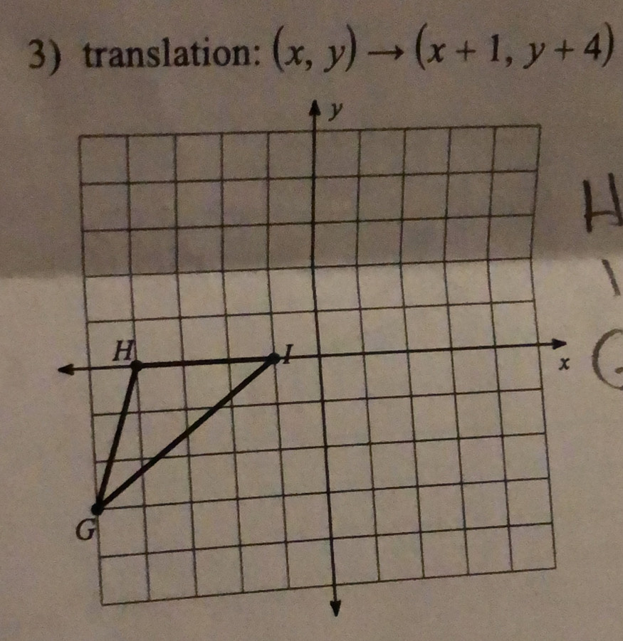 3)translation: (x,y)to (x+1,y+4)