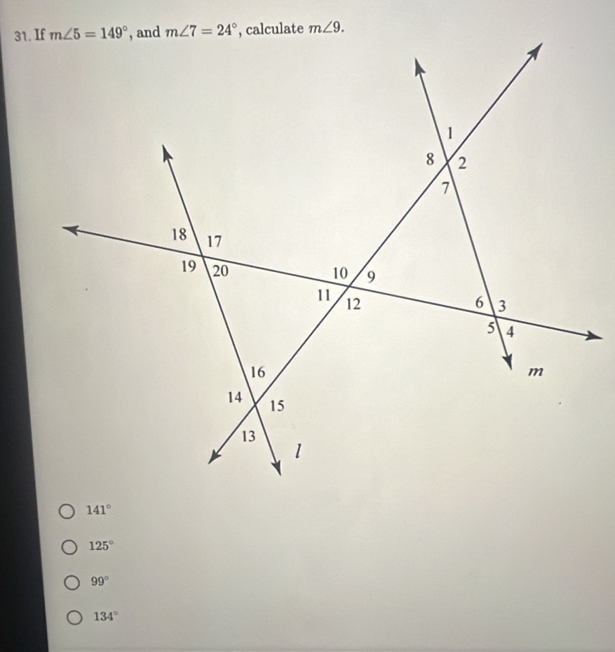 141°
125°
99°
134°