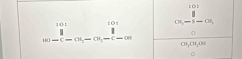 CH_3- · CH_3
· CH_2 CH_2 overline 
CH_3CH_2OH