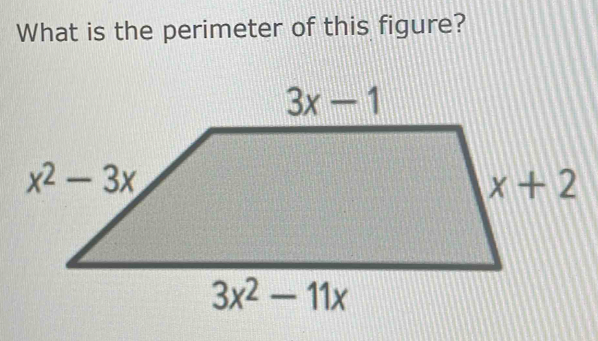 What is the perimeter of this figure?